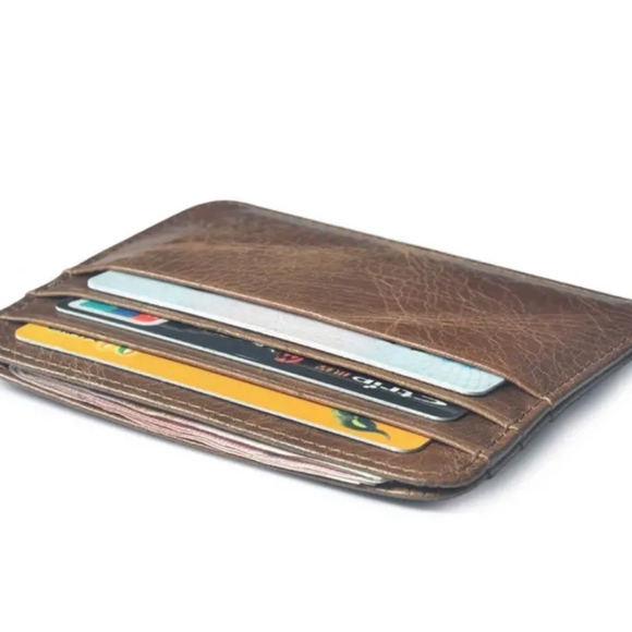 NWOT Leather RFID Card Holder - Picture 7 of 8